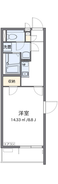 クレイノ神立ステーションテラス 間取り図