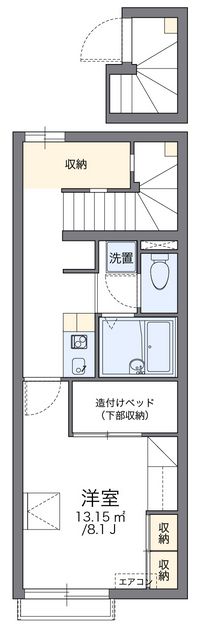 レオパレスワンダーランド　Ⅳ 間取り図