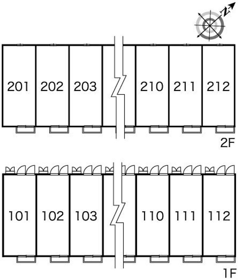 レオパレスローリエ 間取配置図