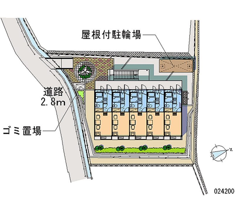レオパレスＩＲＡＢＡＹＡＳＨＩ 区画図