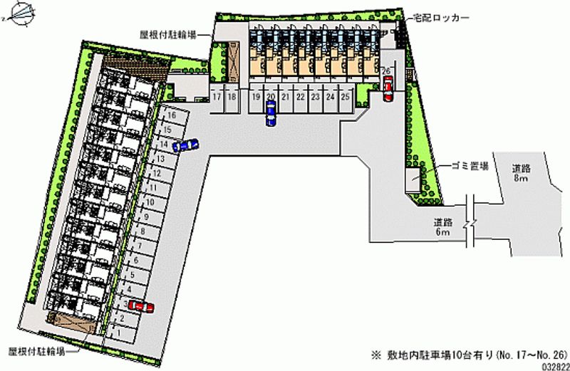 レオパレスオークヒルズＢ 月極駐車場