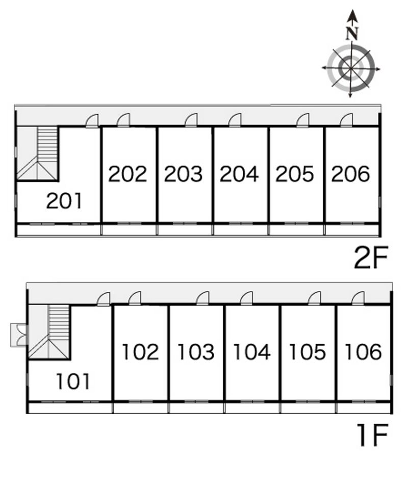 レオパレスアクセス 間取配置図