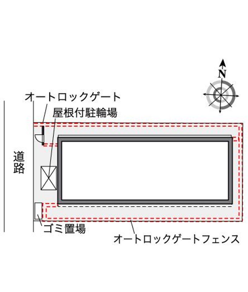 レオパレス瑞穂公園 配置図