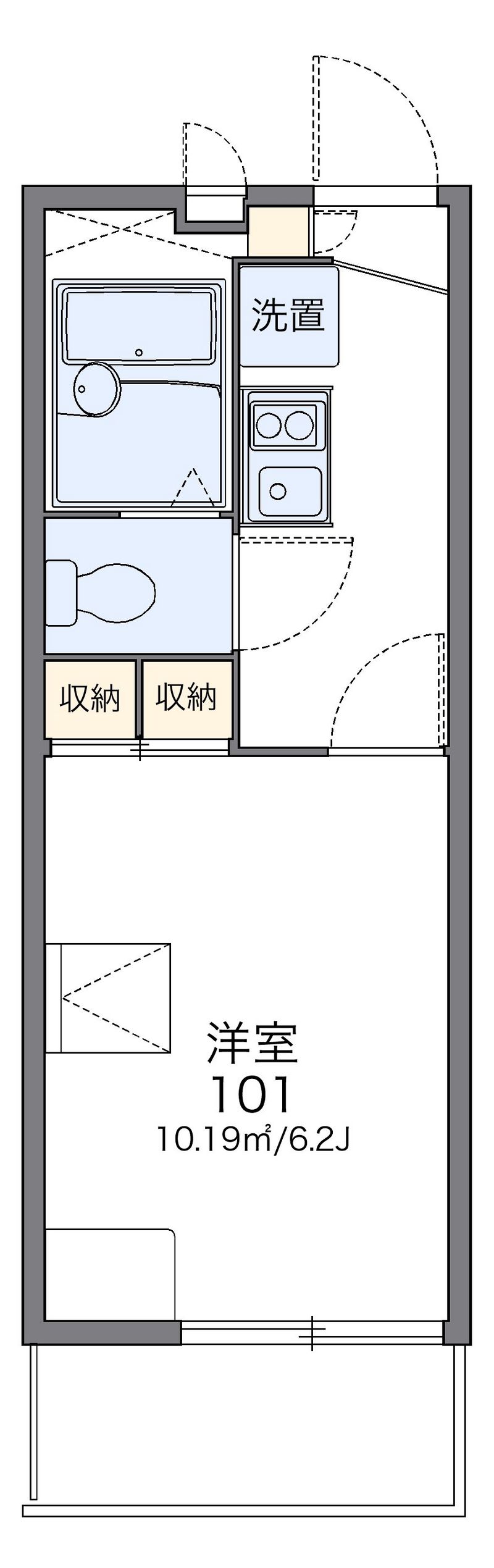 レオパレスアルカイック 間取図