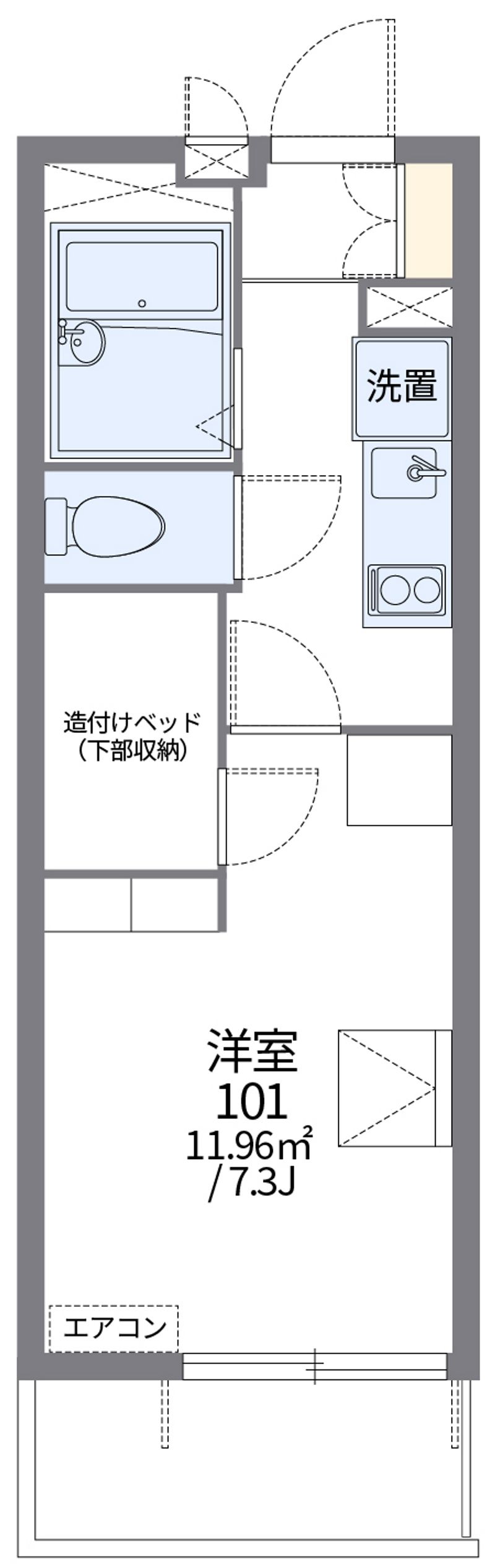 レオパレス青雲 間取図