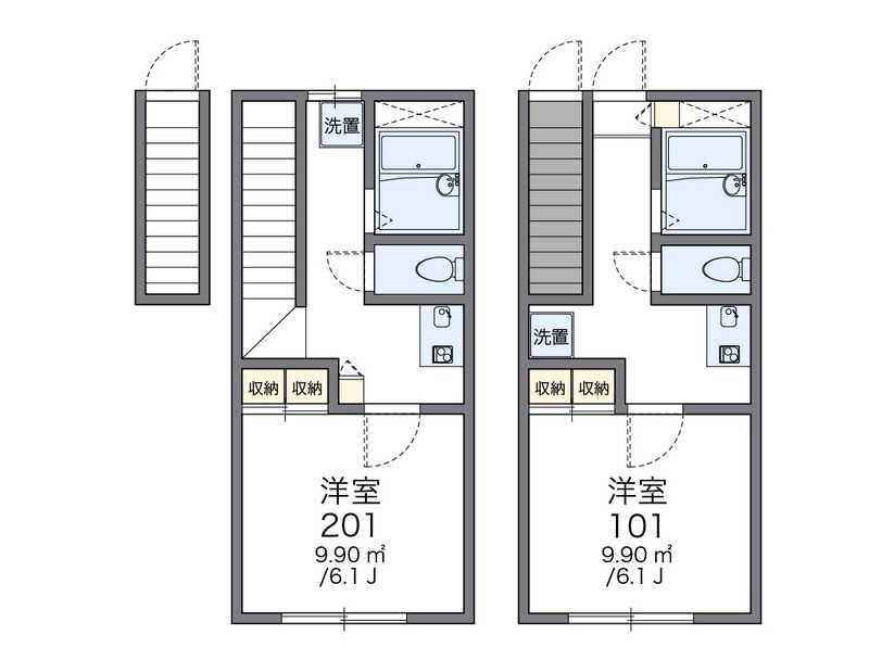 レオパレスパルポート 間取図