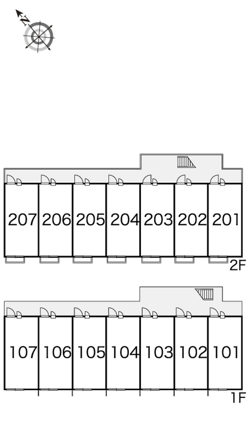 レオパレス松江東 間取り配置図