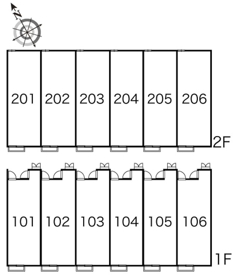 レオパレス瑞風２００７ 間取配置図