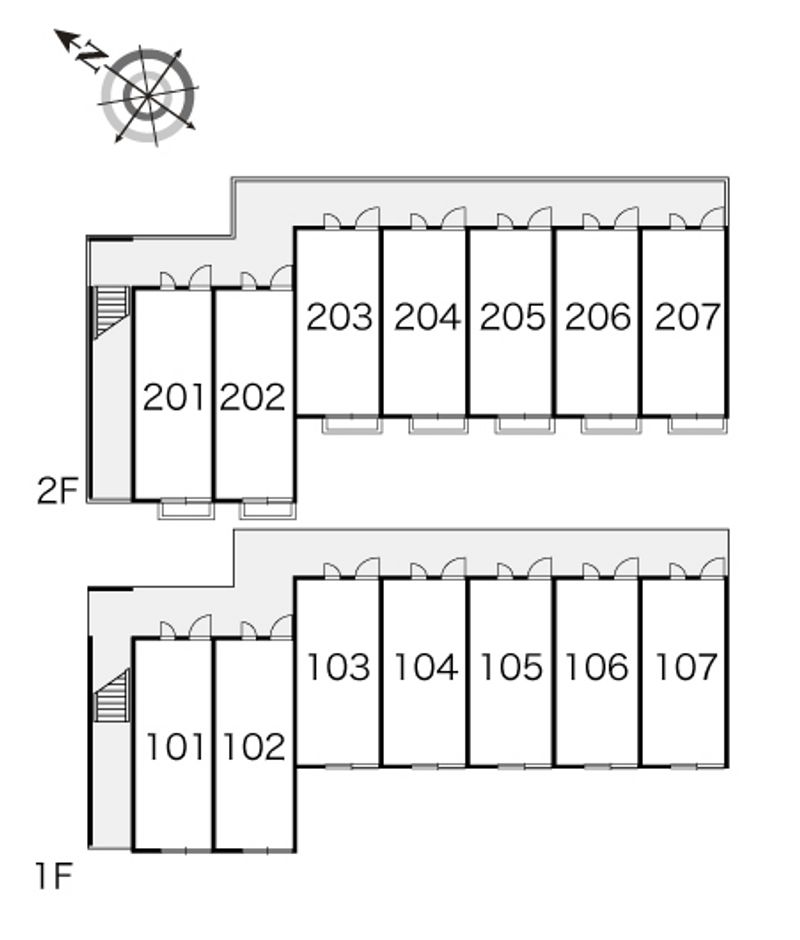レオパレスコンフォートＳ 間取り配置図