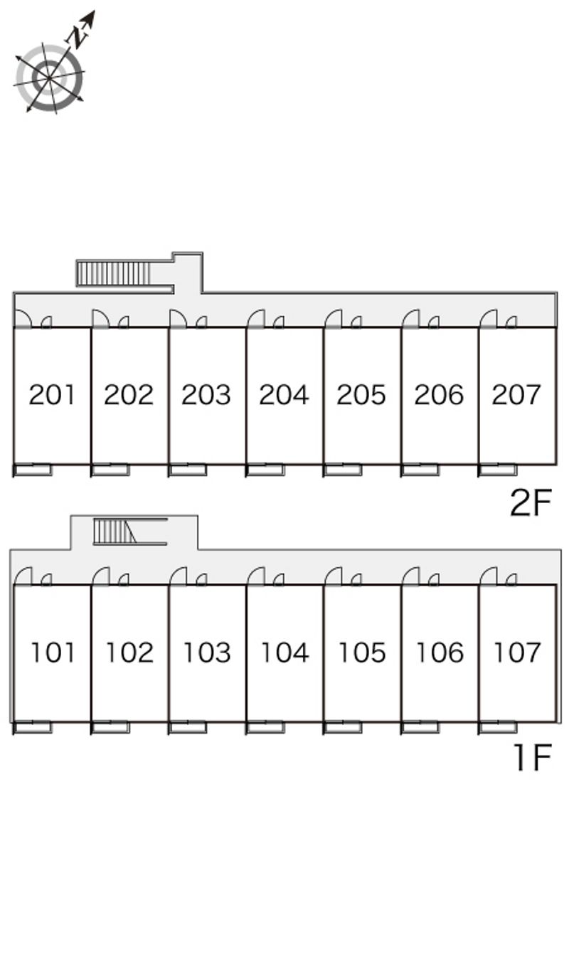 レオパレスＯＧＵＲＡ 間取り配置図
