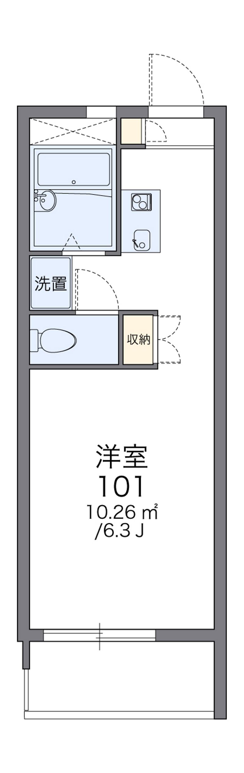 レオパレスツカサ 間取図