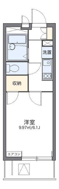 レオパレスクルーオブアイランド 間取り図