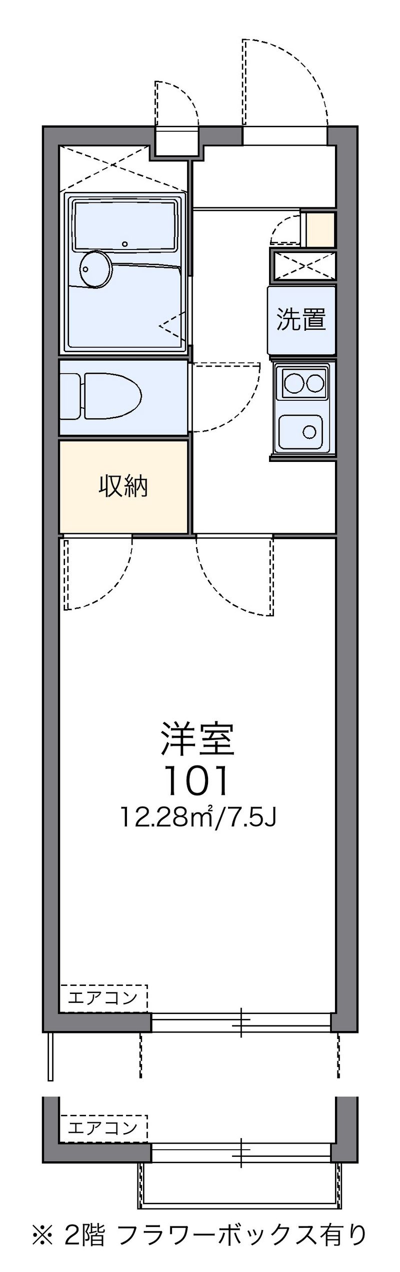 レオパレスＨ＆Ｅ２０１０ 間取図