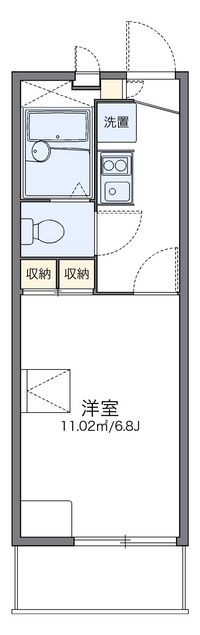 レオパレスプチベルク四番館 間取り図