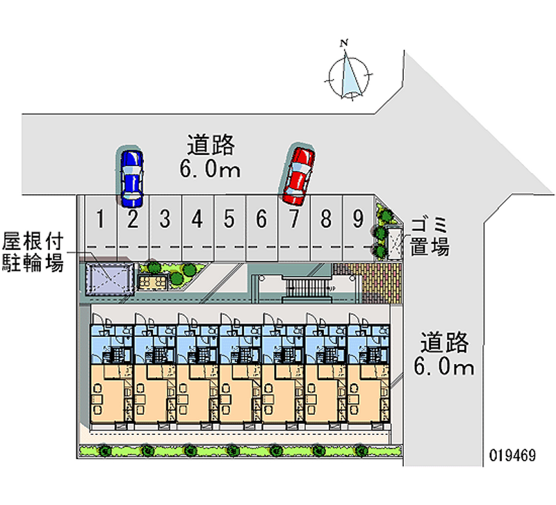 レオパレス清明 月極駐車場