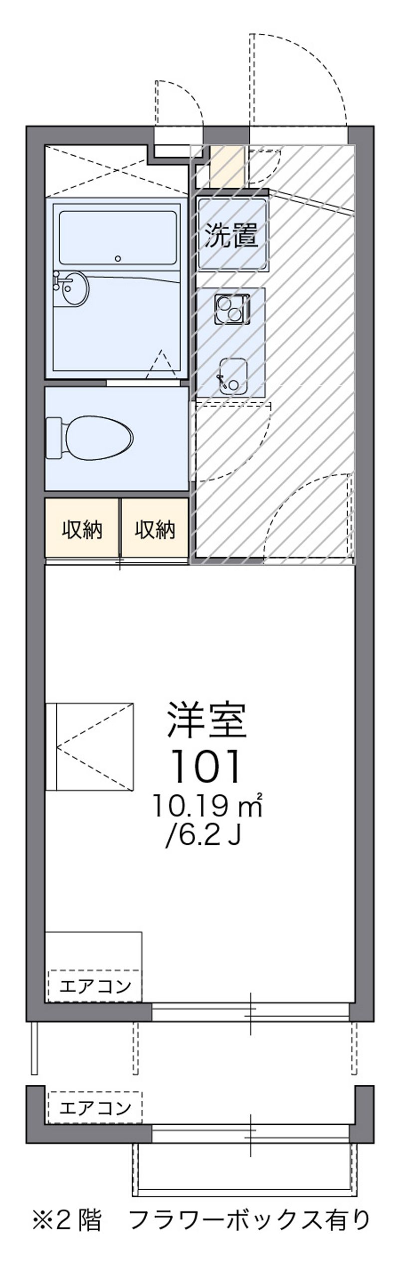 レオパレスカメリア 間取図