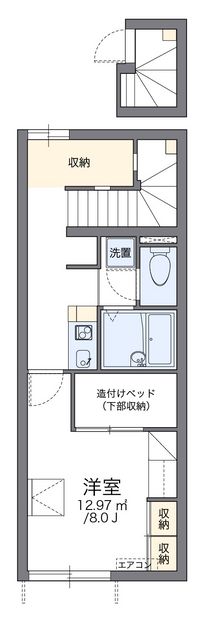 レオパレスミル 間取り図