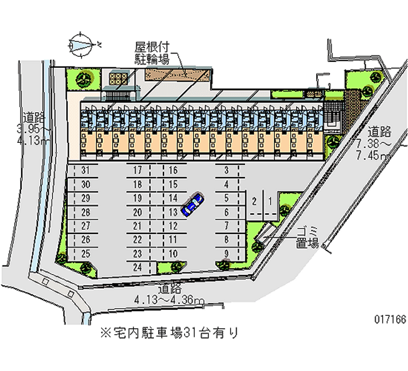 17166 Monthly parking lot