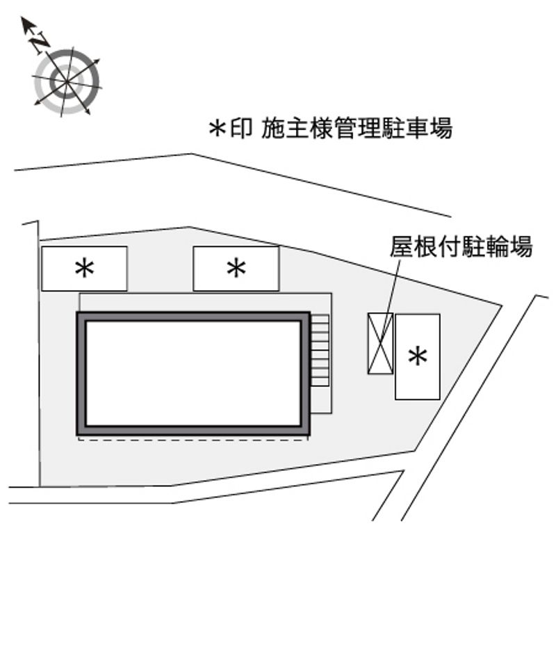 レオパレス浄明寺 配置図