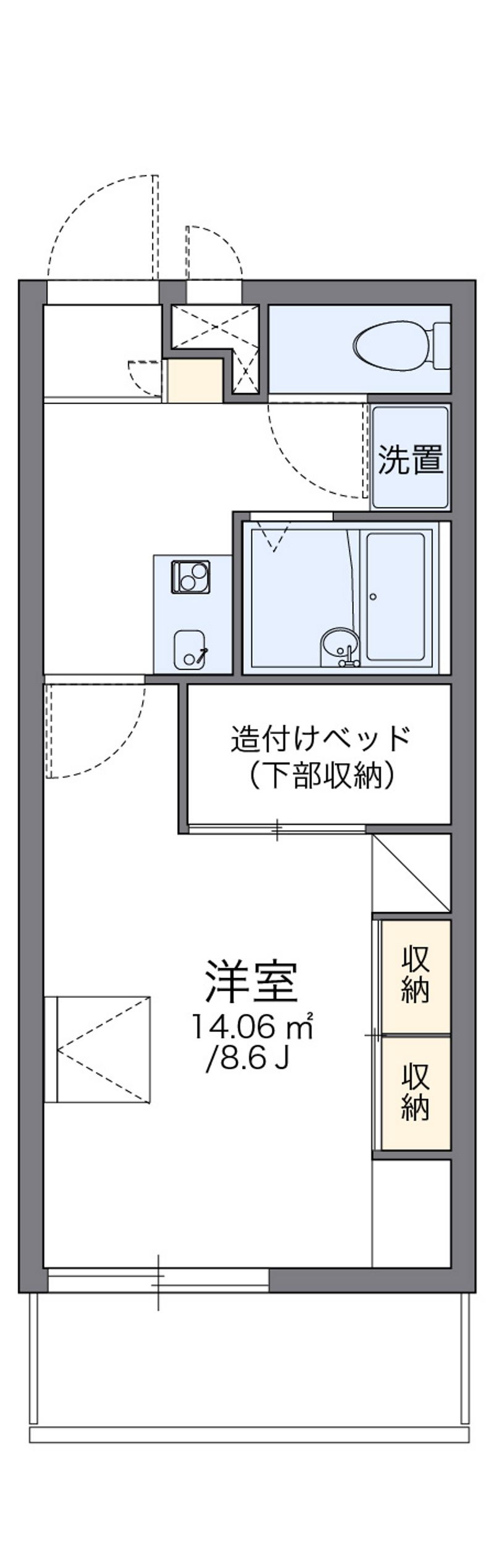 レオパレスＦｒｉｅｎｄｓⅡ 間取り