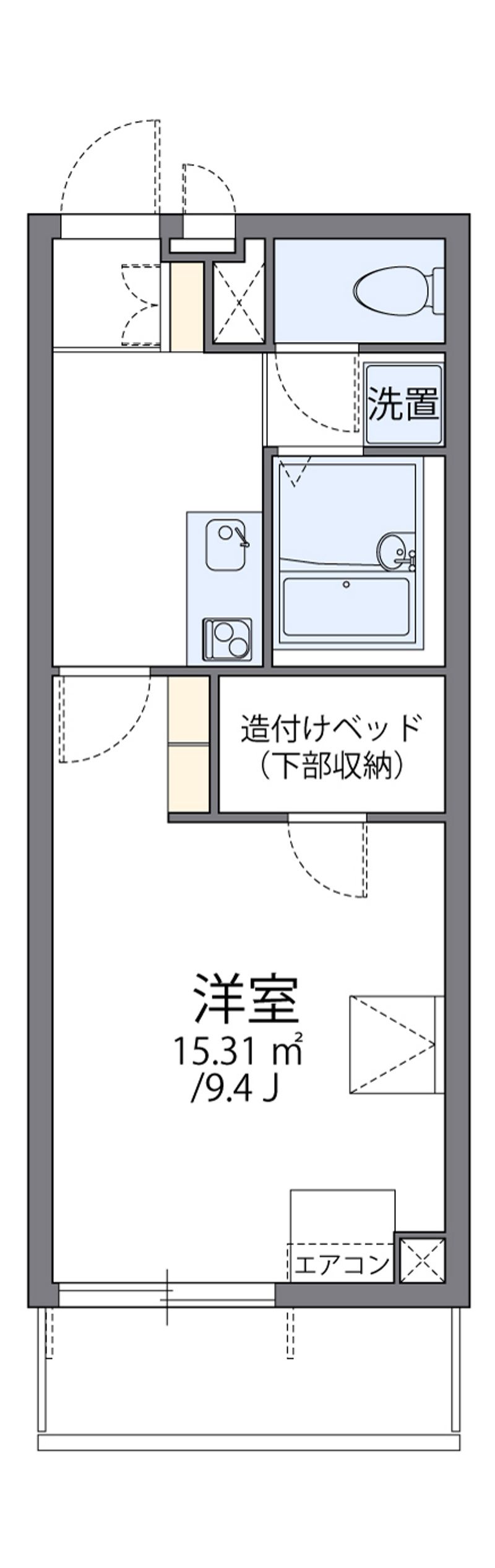 レオパレス宇都宮南 間取図