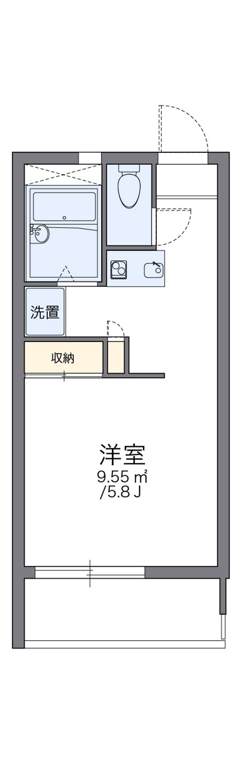 レオパレス中居 間取図