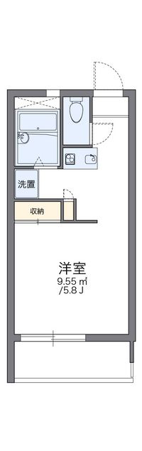 レオパレス中居 間取り図