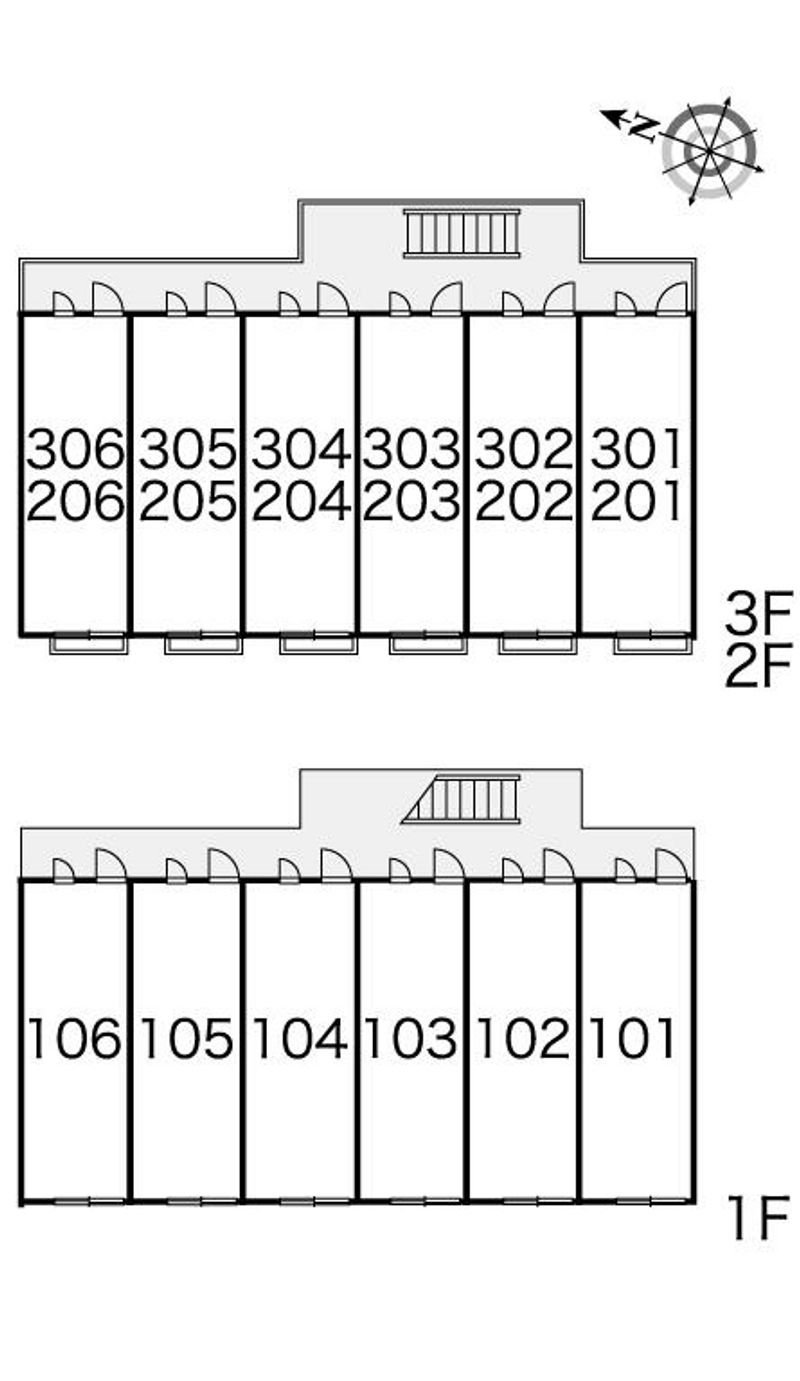 レオパレスキルシュバウム 間取配置図