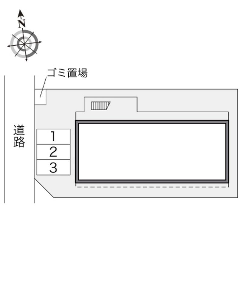 レオパレスＨＳＢ見沼 配置図