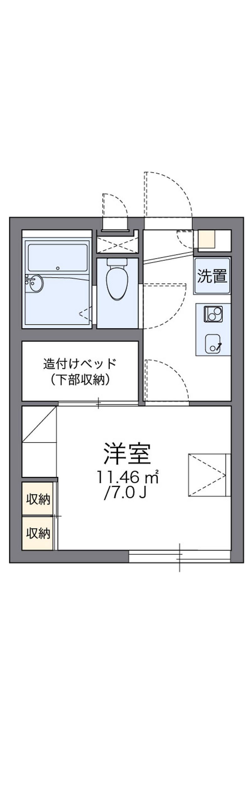 レオパレスＨＡＫＵ 間取図