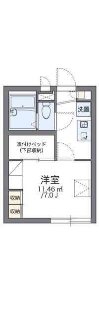 レオパレスＨＡＫＵ 間取り図