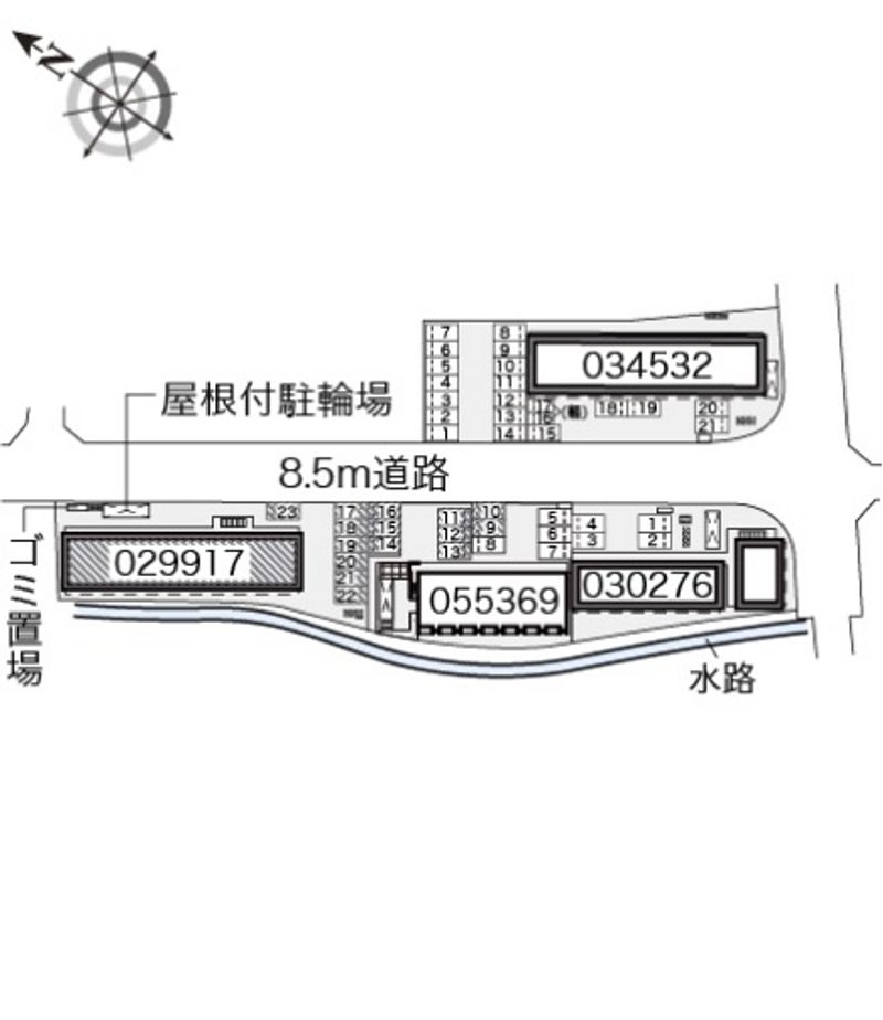 レオパレス大田北館 駐車場