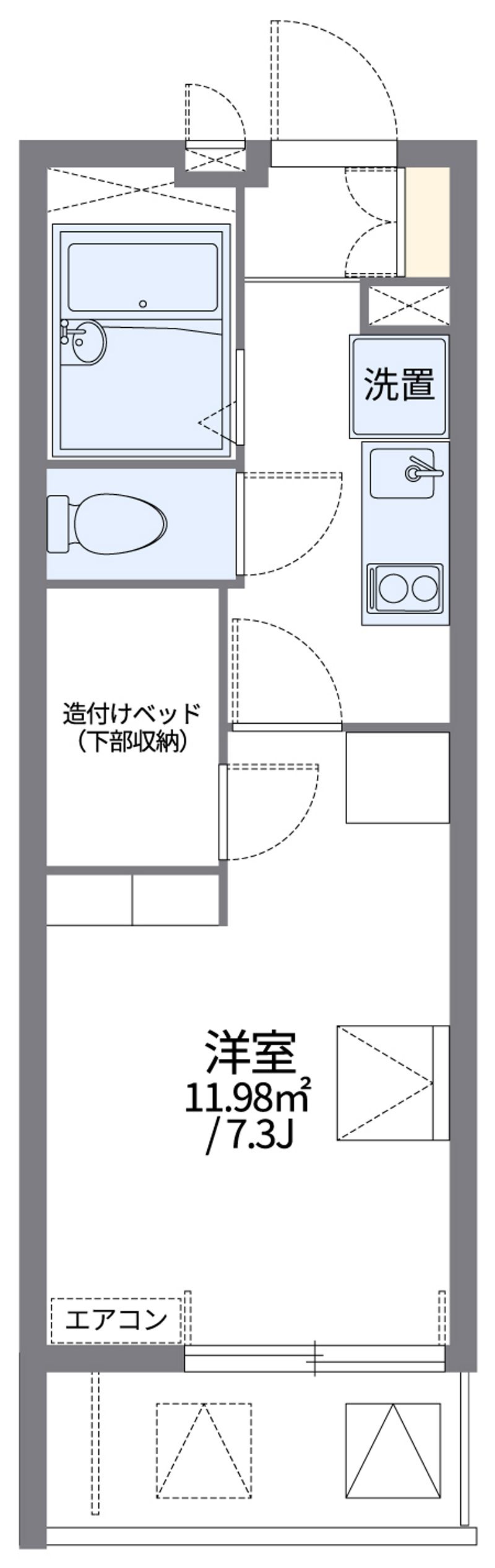 レオパレススターブライト 間取図