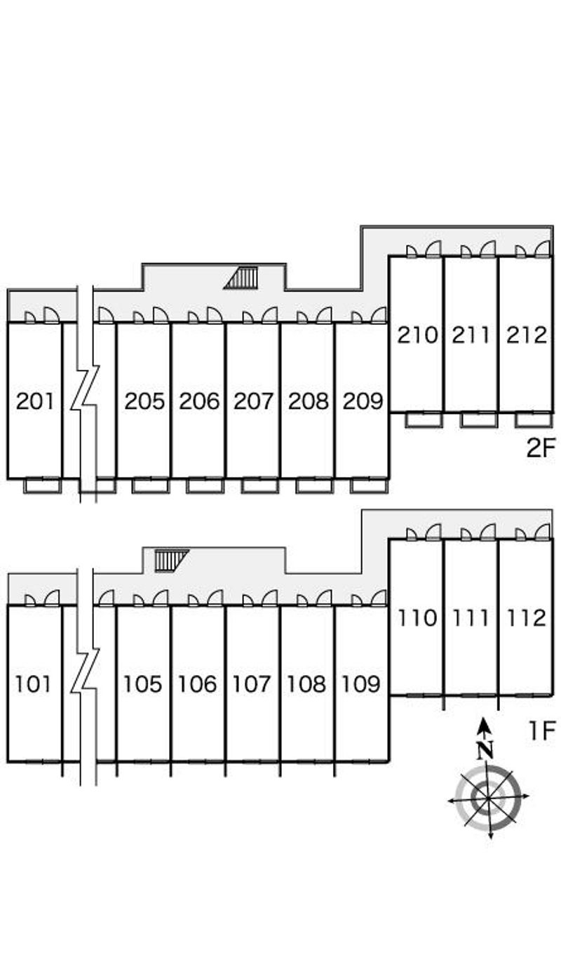レオパレス相榮 間取配置図