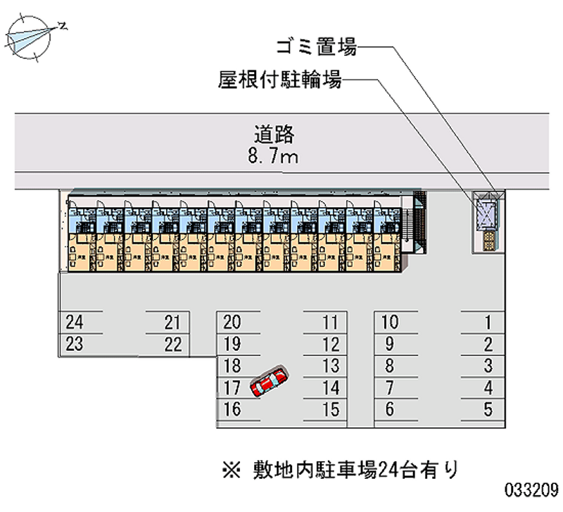 レオパレスフレンドリー 月極駐車場