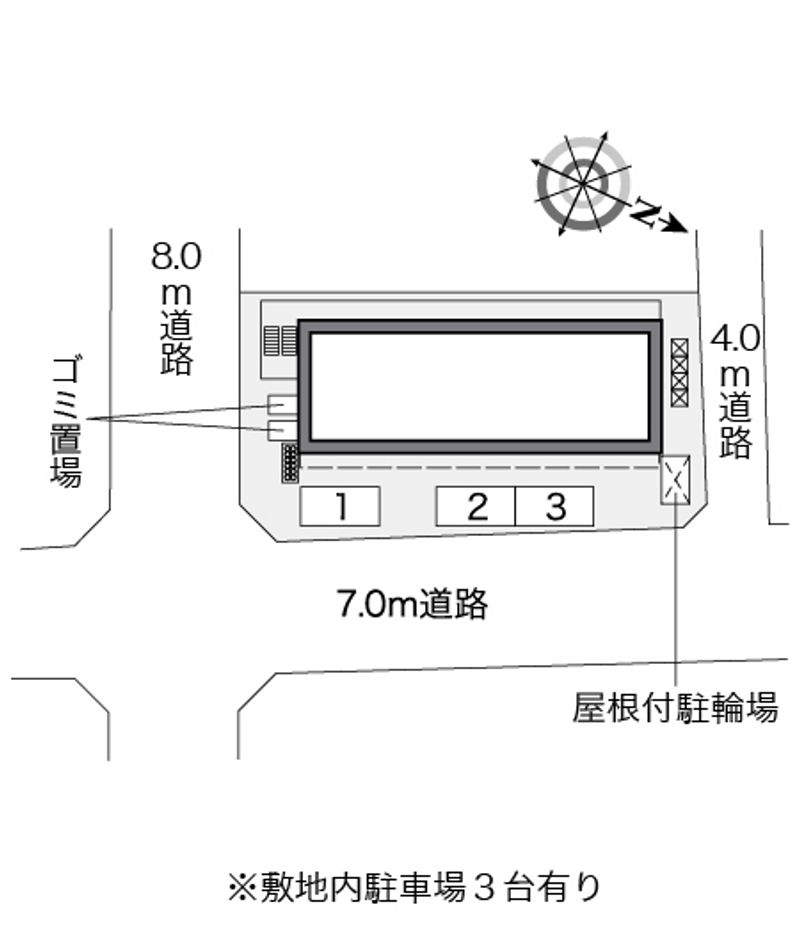 レオパレスひご本荘 配置図