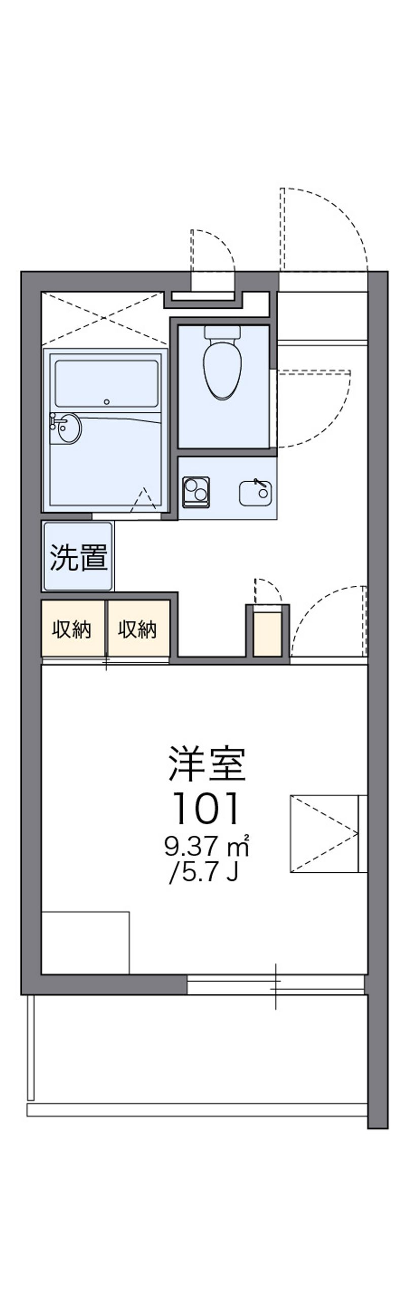 レオパレス愛 間取図
