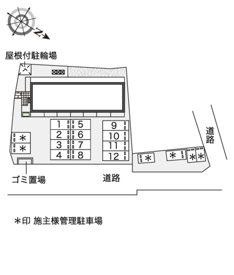 レオパレス古蔵 駐車場