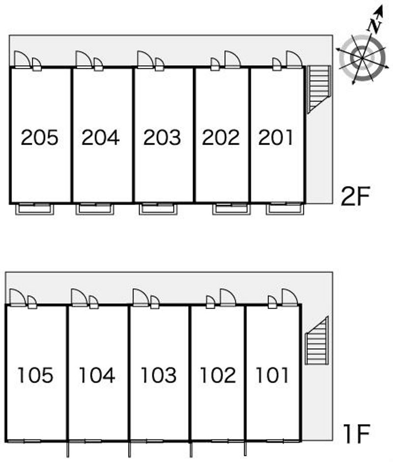 レオパレスウェルシー 間取り配置図