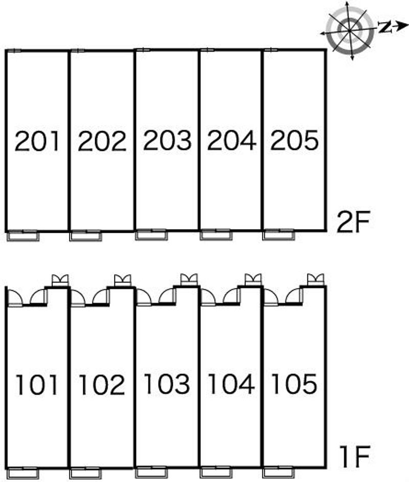 レオパレスディアコート　エス 間取配置図