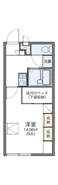 レオパレスノースセブン 間取り図