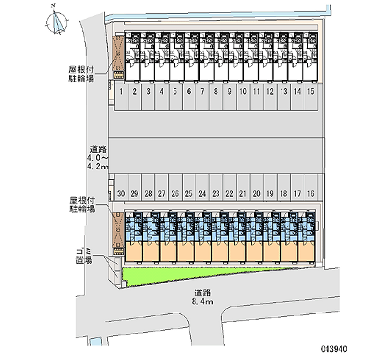 43940 bãi đậu xe hàng tháng