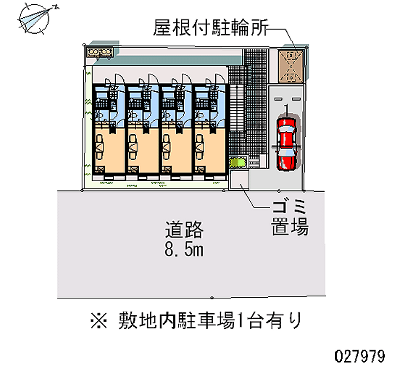 レオパレス大島 区画図