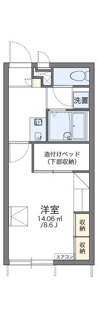 レオパレスレオン 間取り図