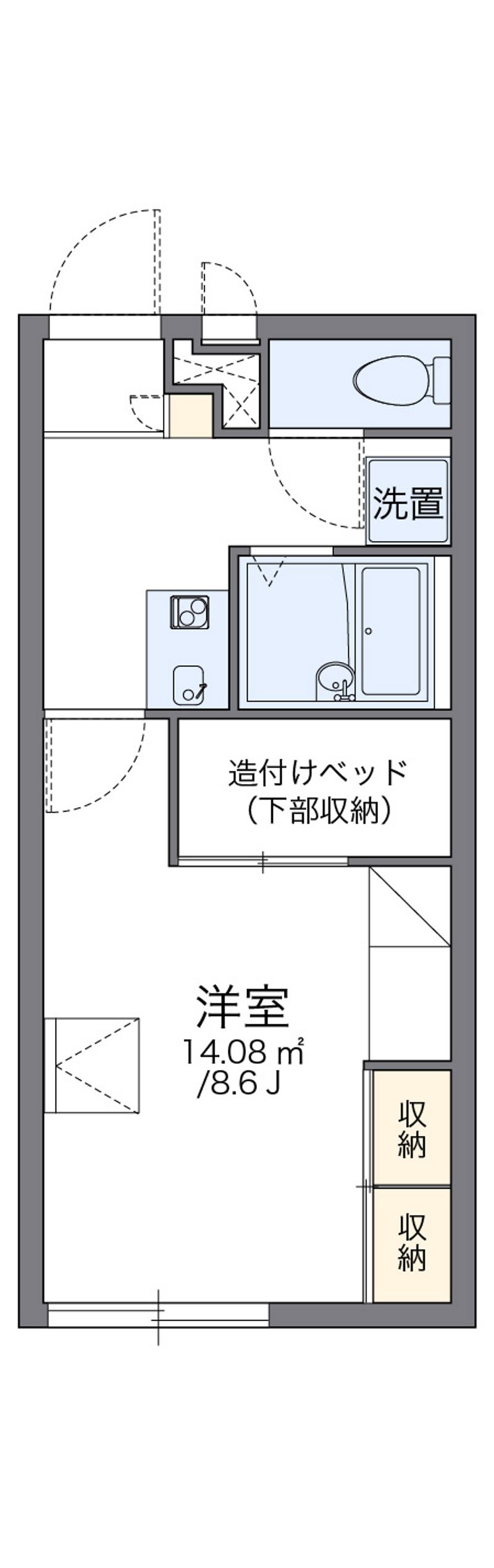レオパレスグリーンフォレスト 間取図
