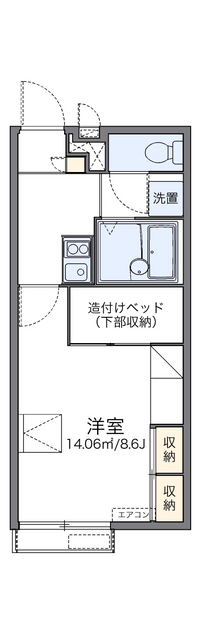 レオパレスプリーモ　ワン 間取り図