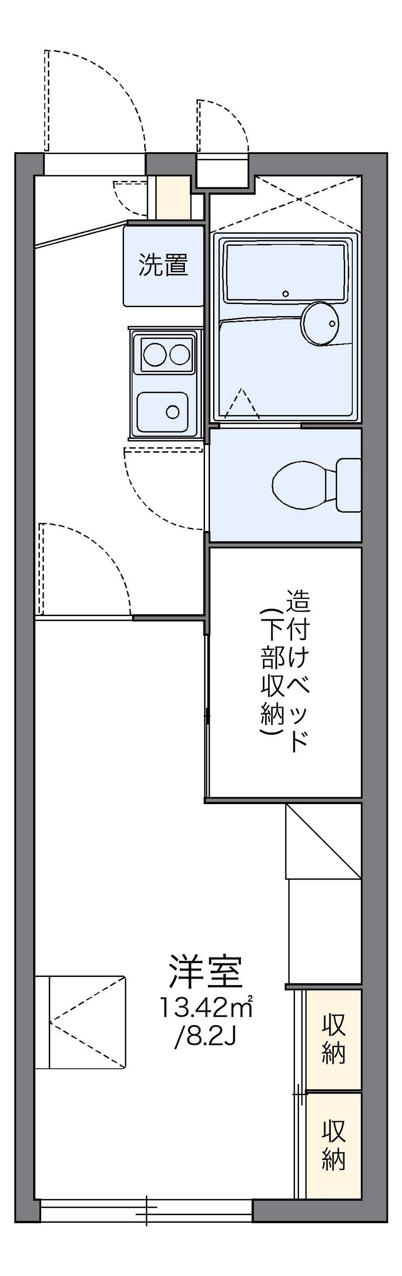 レオパレスベル　ソレイユ 間取図