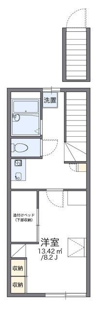 レオパレスフルールⅠ 間取り図