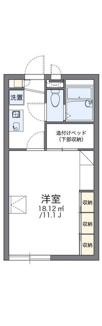 レオパレスサニーコート 間取り図