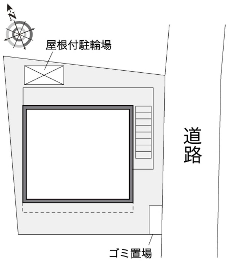 レオパレスパールハイツＤ 配置図